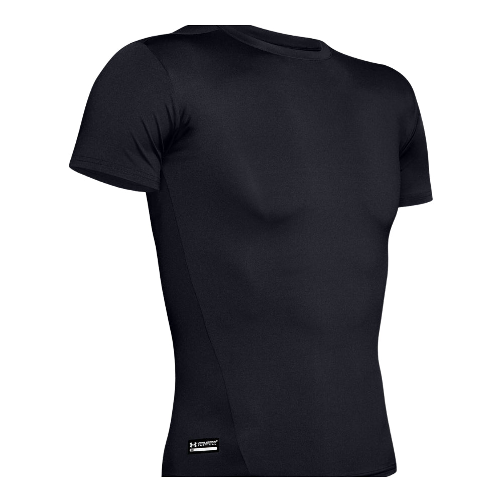 Under Armour Men's Compression T-Shirt, Black | All Security Equipment