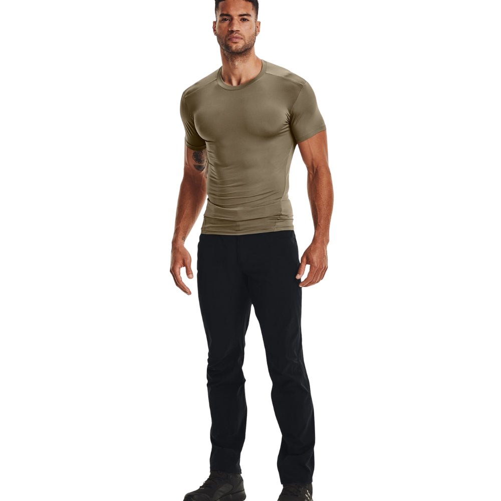 T-Shirt Under Armour Tactical HeatGear Compression - Federal Tan - men´s 