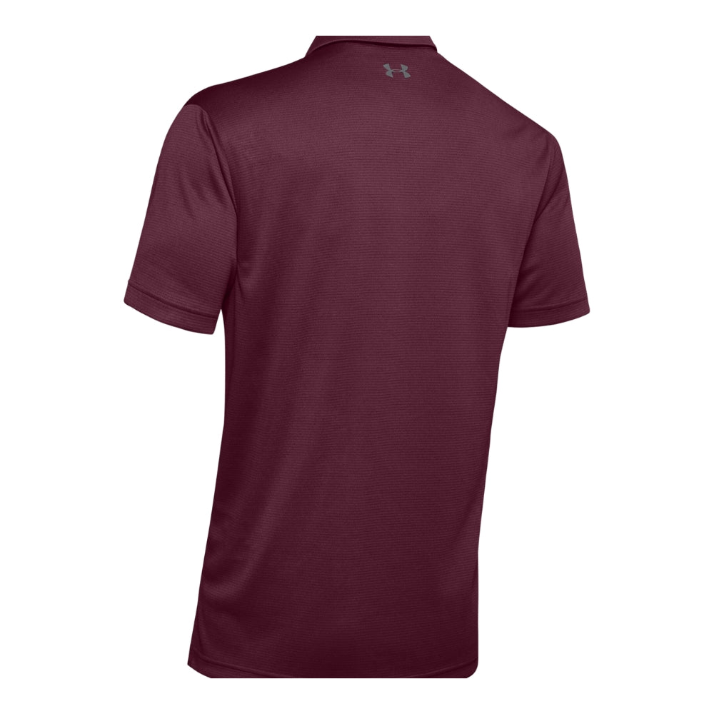Under Armour Men's Tech Polo, Maroon/Graphite | All Security Equipment