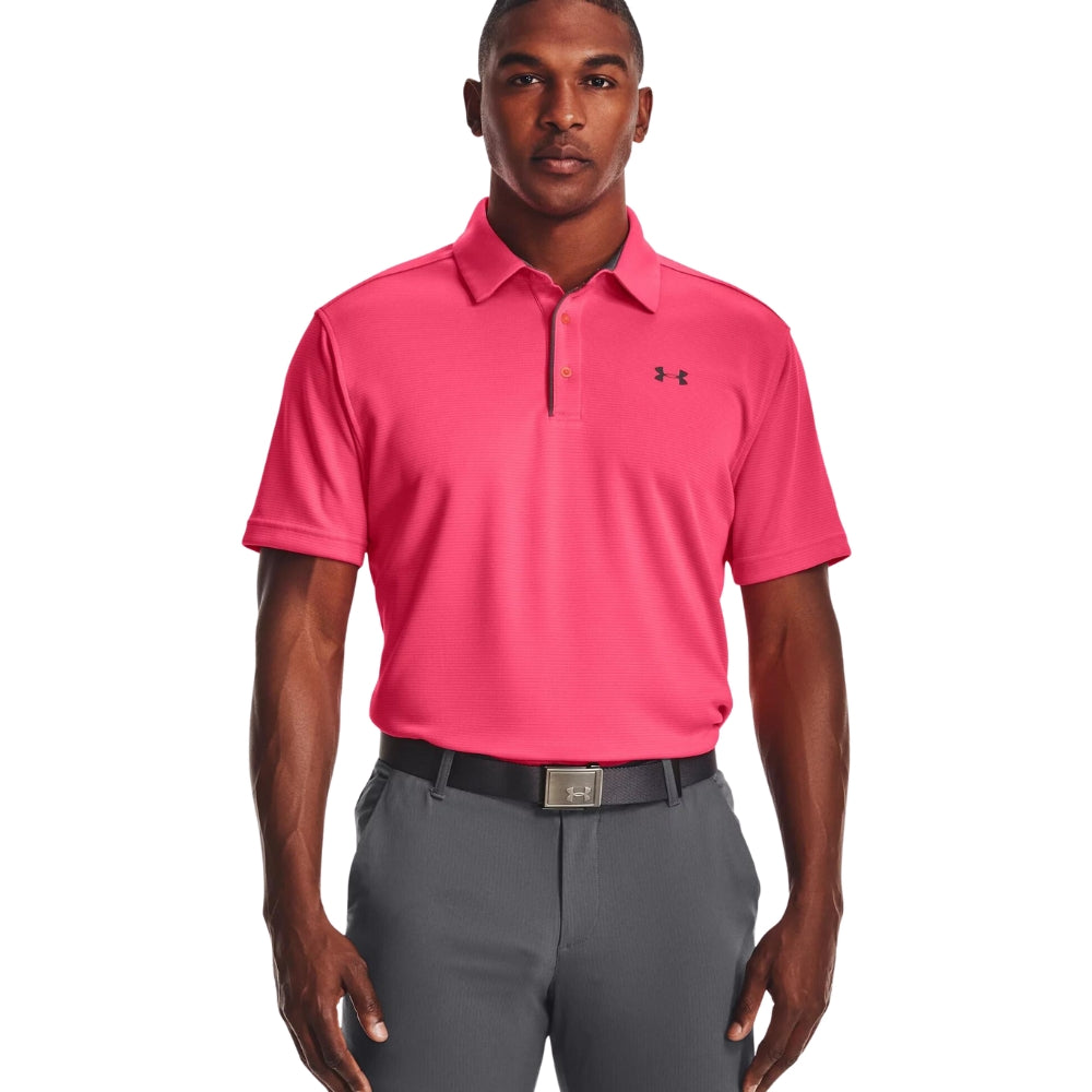 Under Armour Men's Tech Polo (Pink Shock) | All Security Equipment