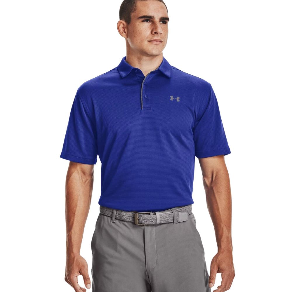 Under Armour Men's Tech Polo (Royal/Graphite) | All Security Equipment