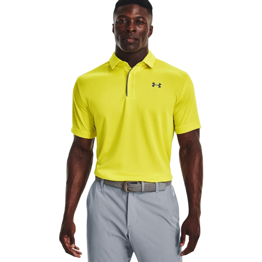 Under Armour Men's Tech Polo (Starfruit/Gray) | All Security Equipment