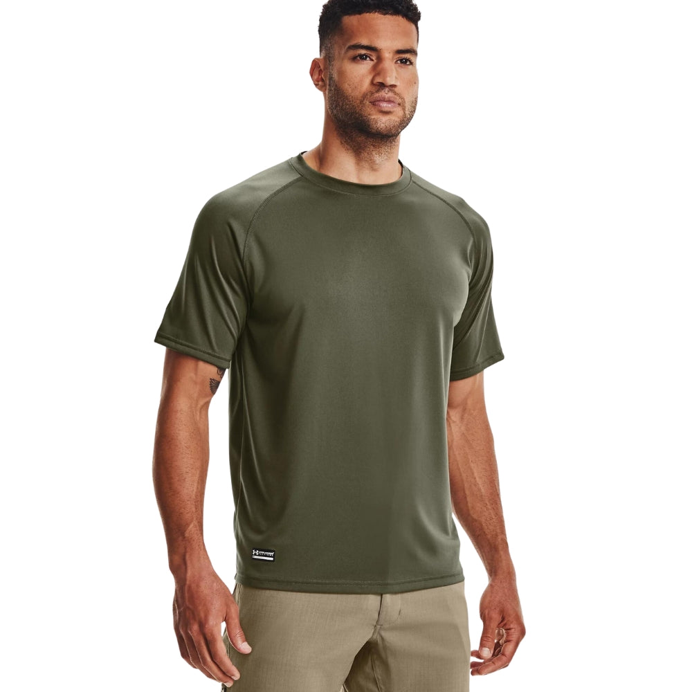 Under Armour Tech Short Sleeve T-Shirt, Green | All Security Equipment