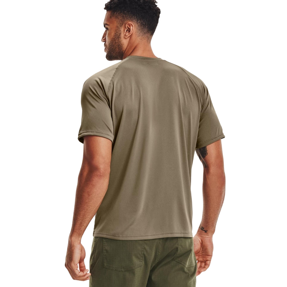 Under Armour Tech Short Sleeve T-Shirt (Tan) | All Security Equipment