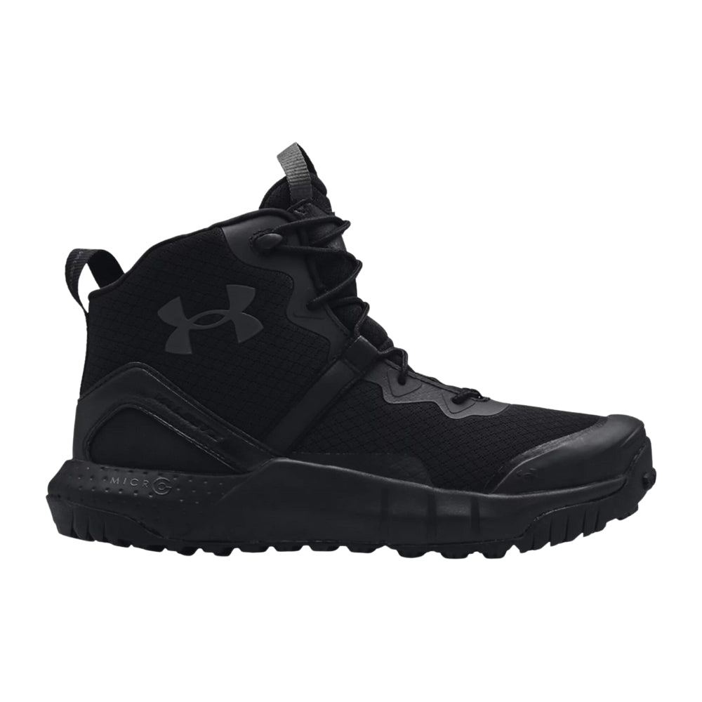 Under Armour Valsetz Mid Boots, Zip (Black) | All Security Equipment