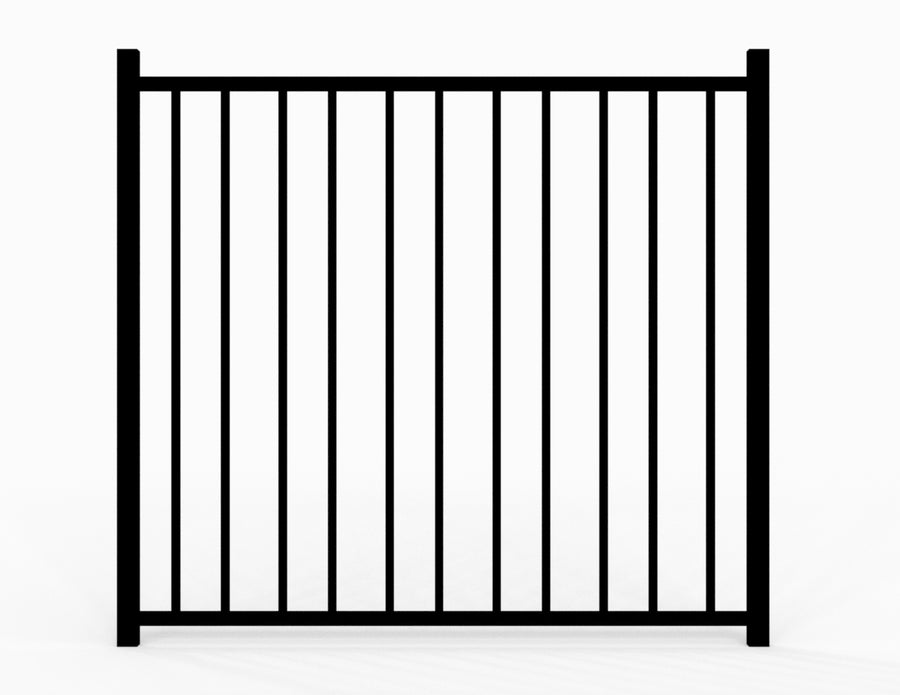 3.5' H x 3' W Residential Walk Gate 3-Rail