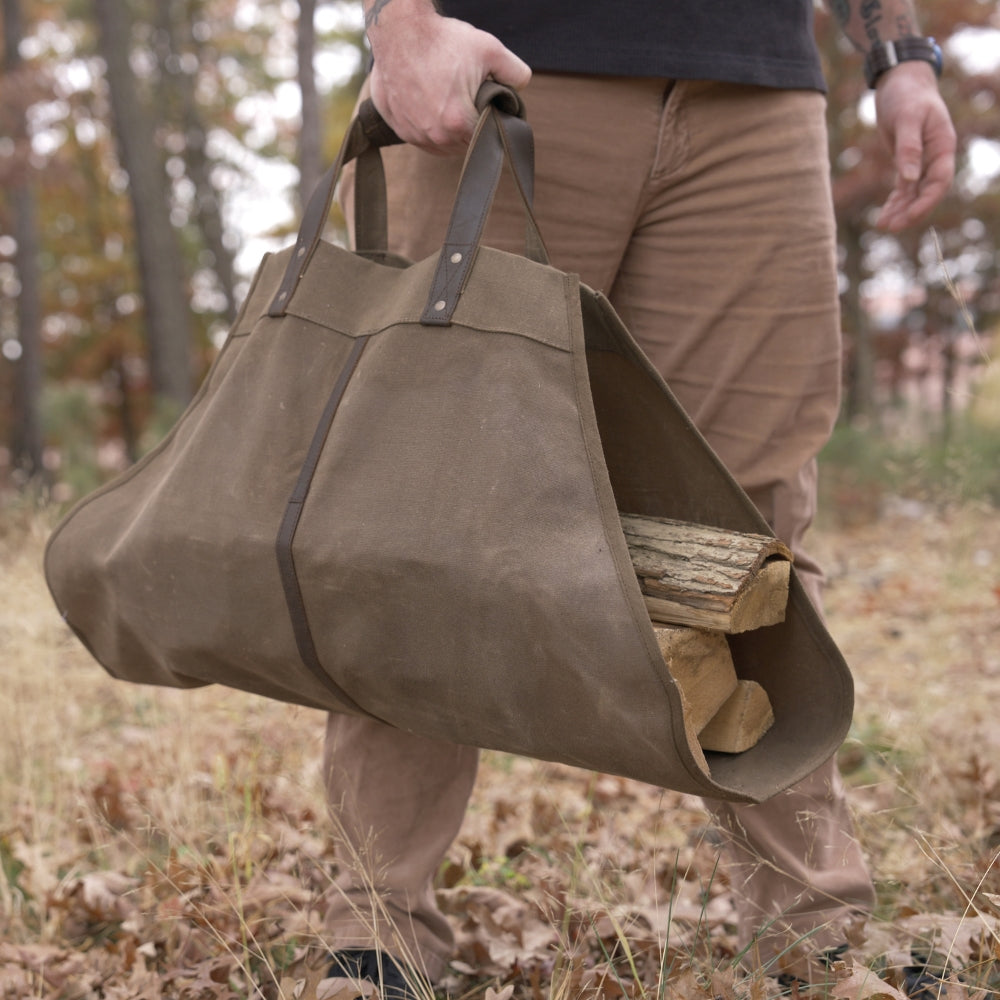 Rothco Backwoods Waxed Canvas Log Carrier | All Security Equipment - 14