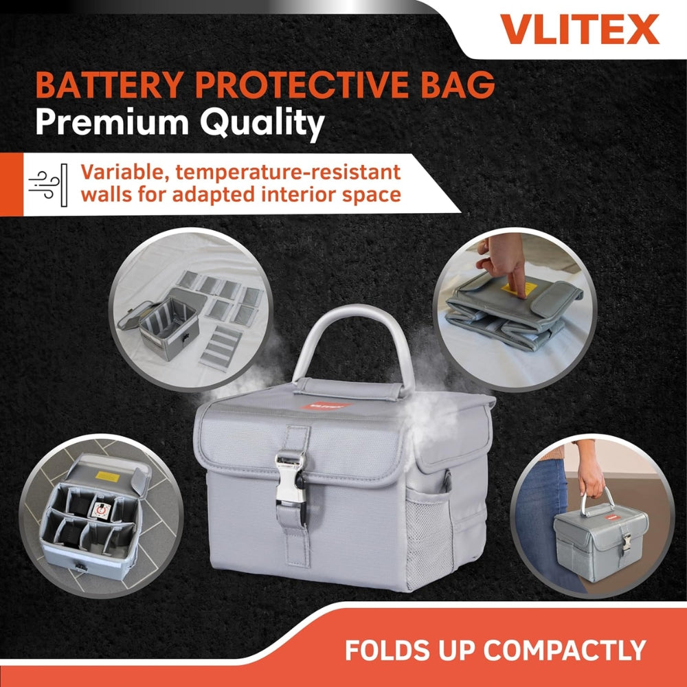 VLITEX 200348 Large Battery Safety Box | All Security Equipment