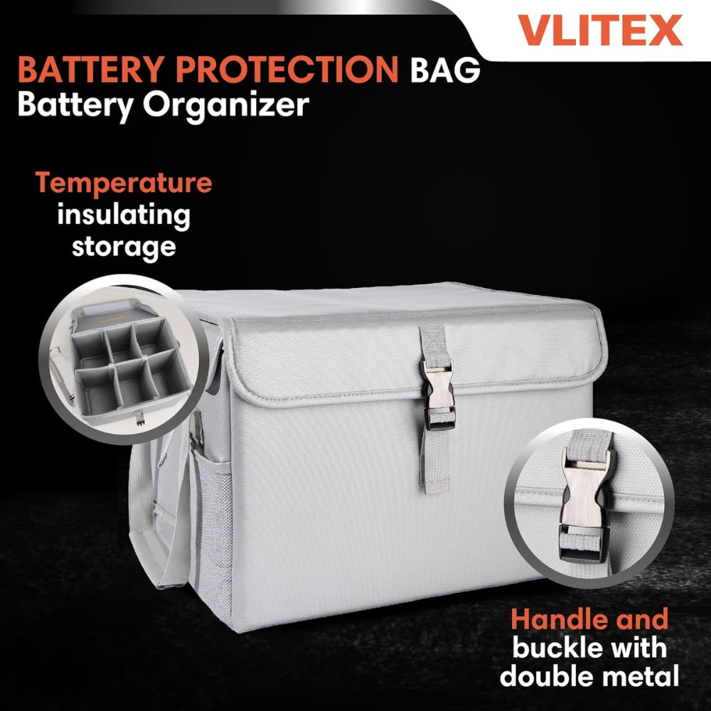 VLITEX 200349 XL Battery Safety Box | All Security Equipment