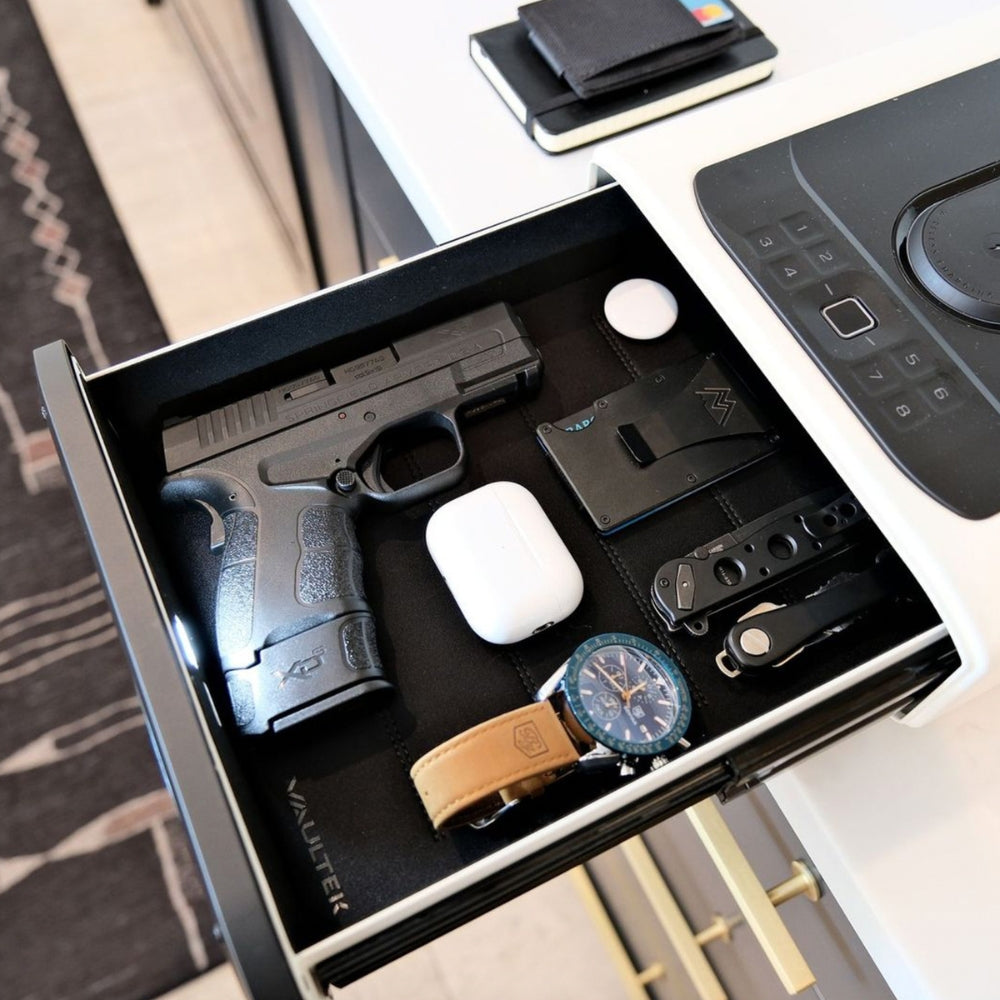 Vaultek DS5i Smart Station ViSN Biometric Safe in Alpine White | All Security Equipment