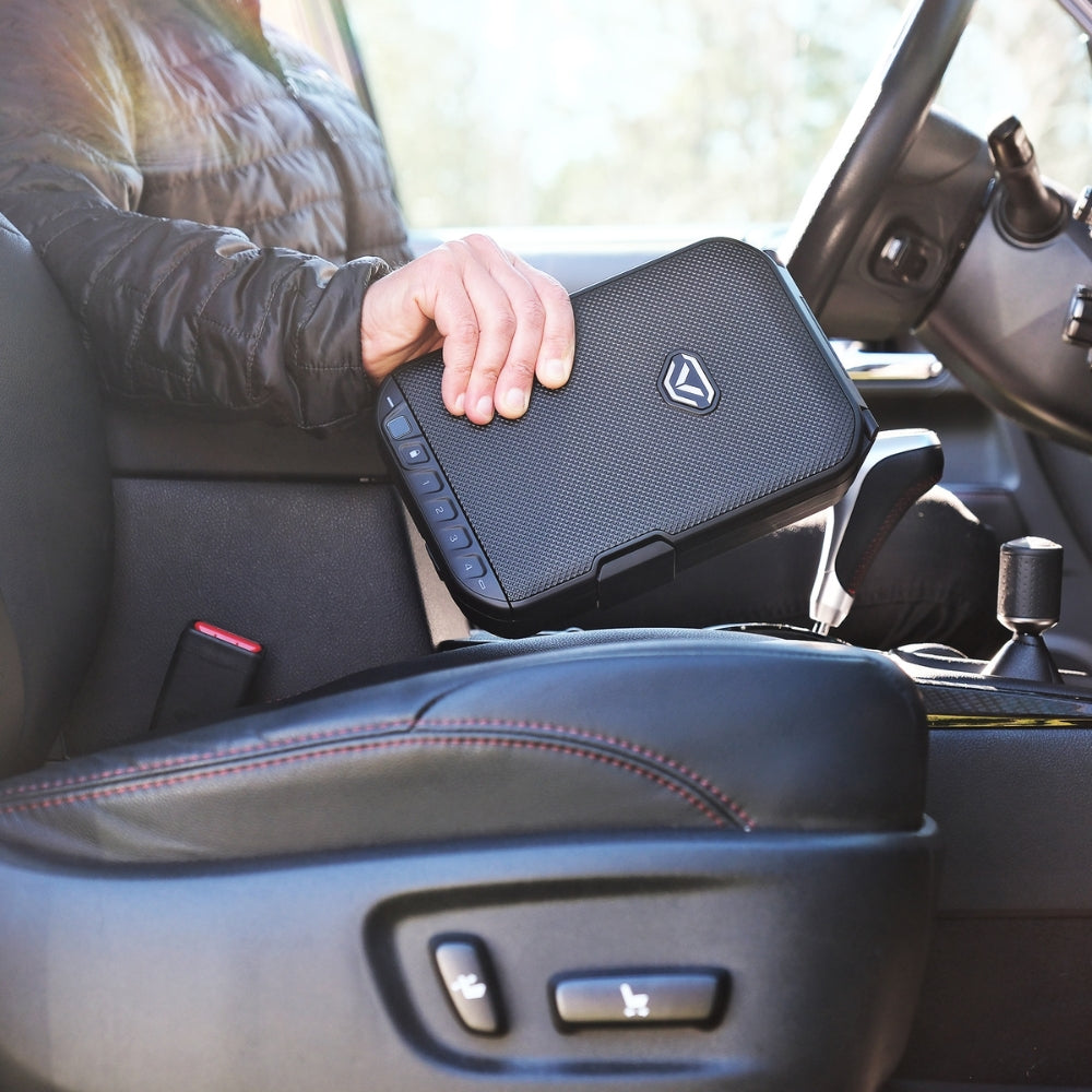 Vaultek LifePod 10 Biometric Portable Travel Lockbox in Covert Black | All Security Equipment