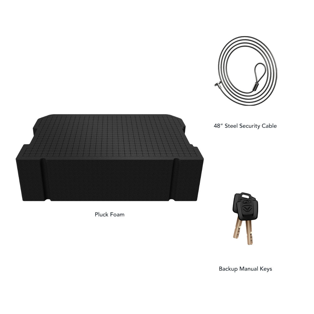 Vaultek LifePod XR Portable Biometric Travel Lockbox with Pluck Foam | All Security Equipment