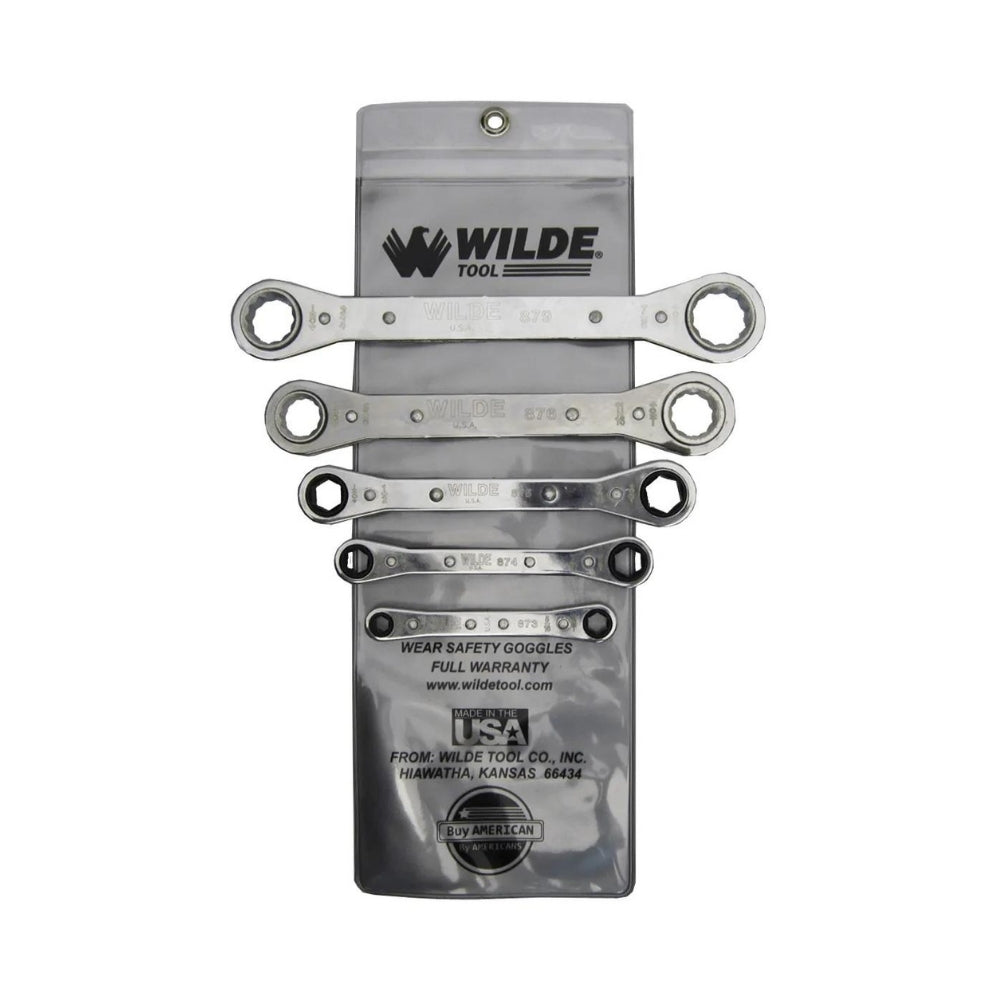 Wilde 5 Piece Ratchet Box Wrench Set (SAE) 885VR