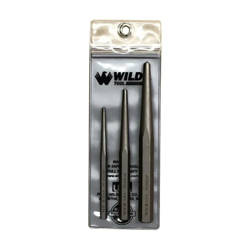 Wilde Tool 3 Piece Center Punch Set PC 3.NPVP