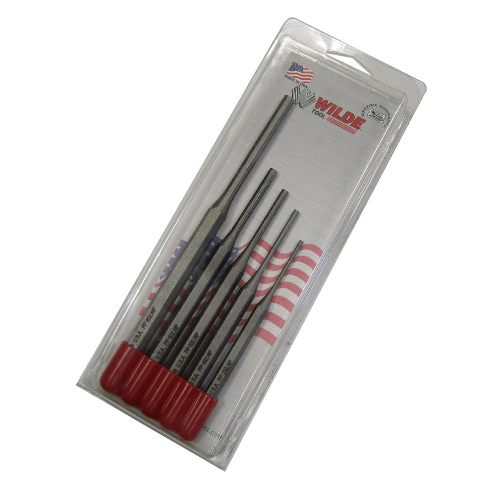 Wilde Tool 5 Piece Pin Punch Set PP 5.NPVP | All Security Equipment