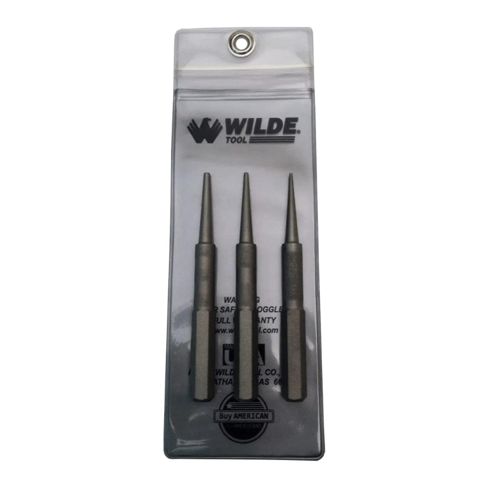 Wilde Tool Nail Punch Set 3 Piece NS 3.NPVP | All Security Equipment