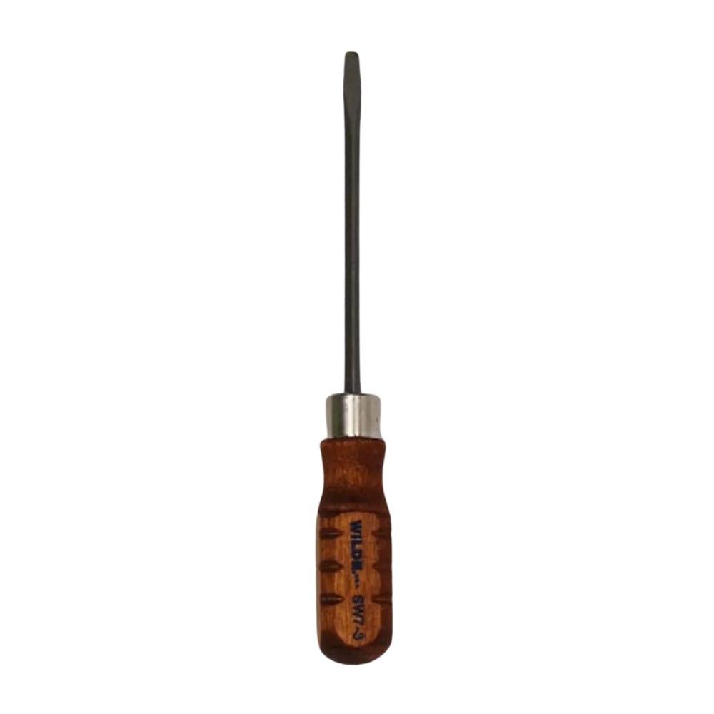 Wilde Tool Wood Handle Screwdriver Slotted, 18″ Bit, 3″ OAL SW7-3BB