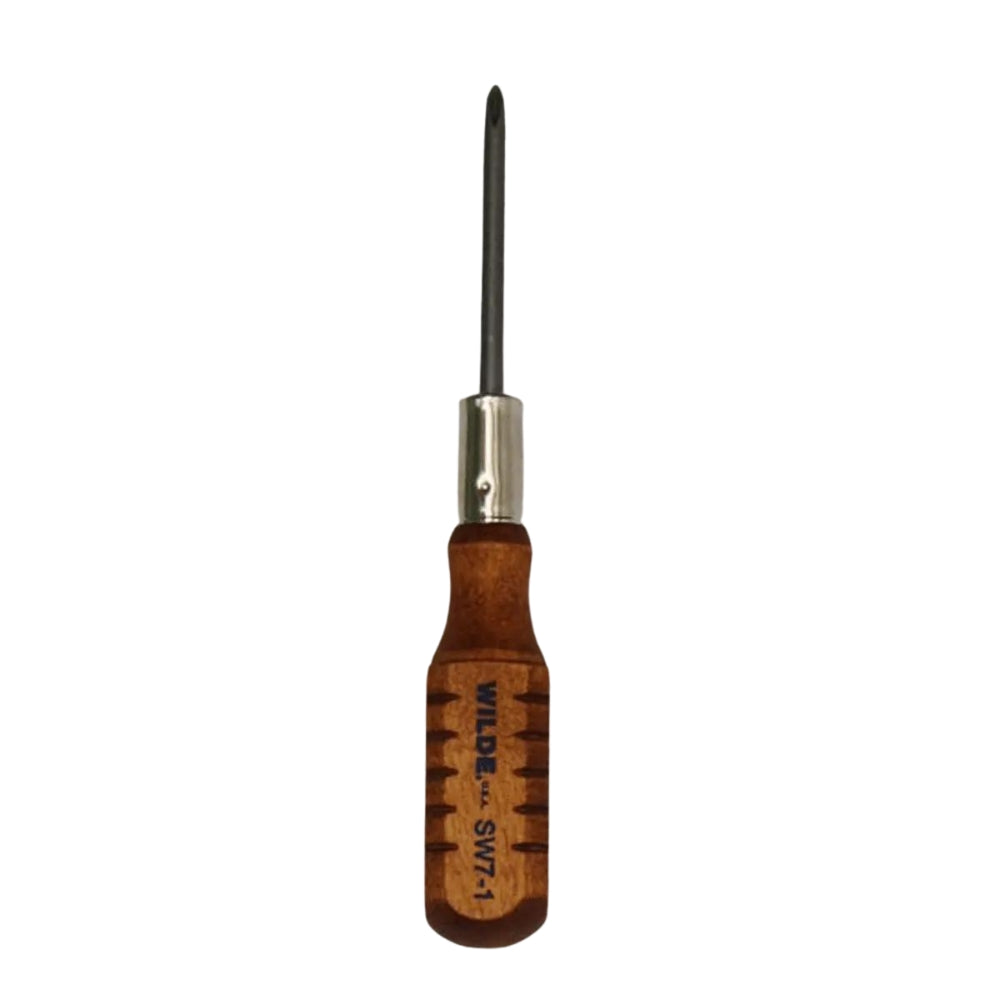 Wilde Tool Wood Handle Screwdriver #1 Phillips, 316″ Bit SW7-1BB