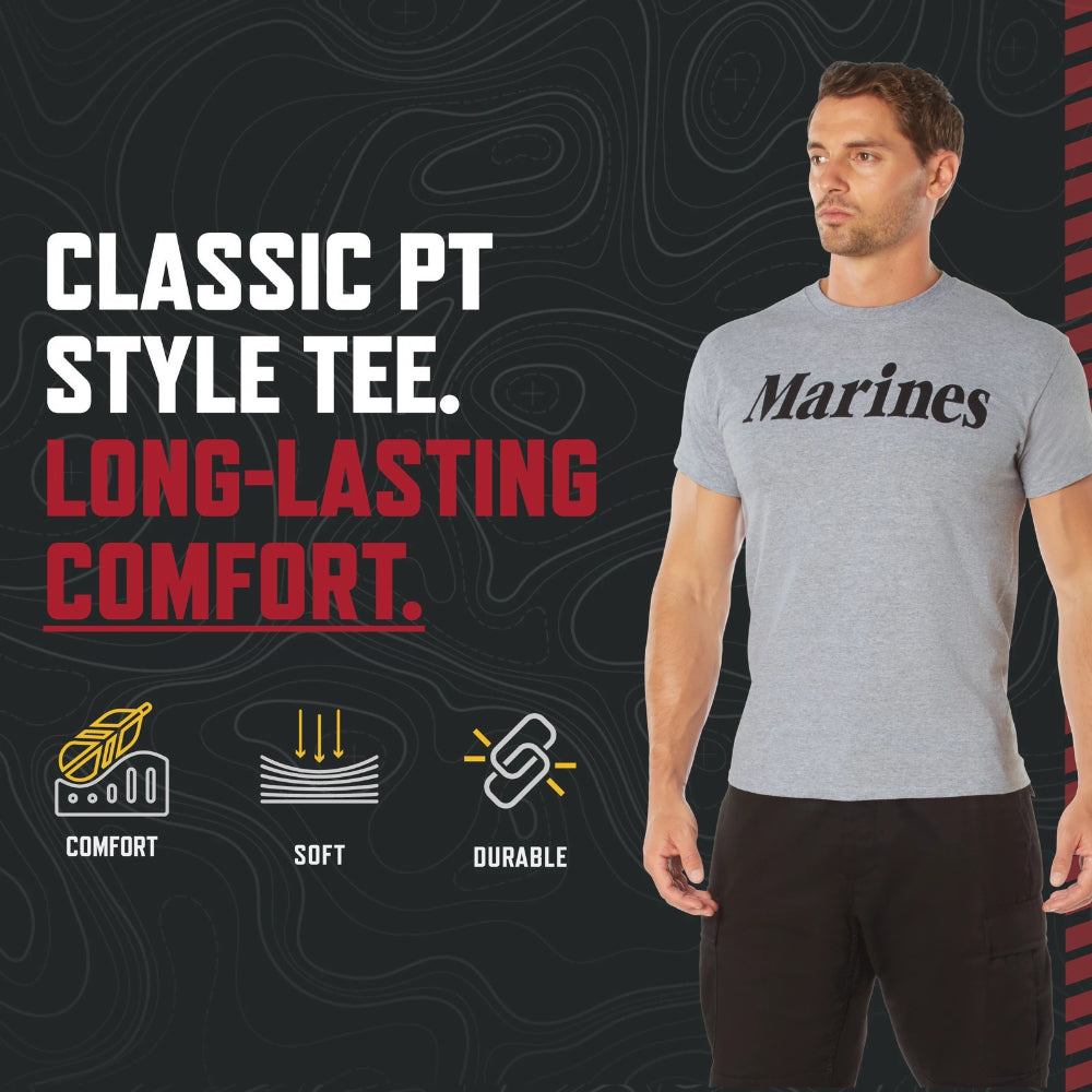 Rothco Marines Physical Training T-Shirt - Grey