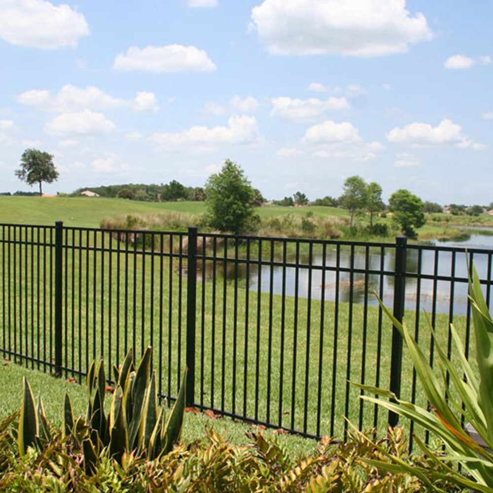 Commercial Fence 5’ H x 6’ W Aluminum Long Islander Style - iDeal