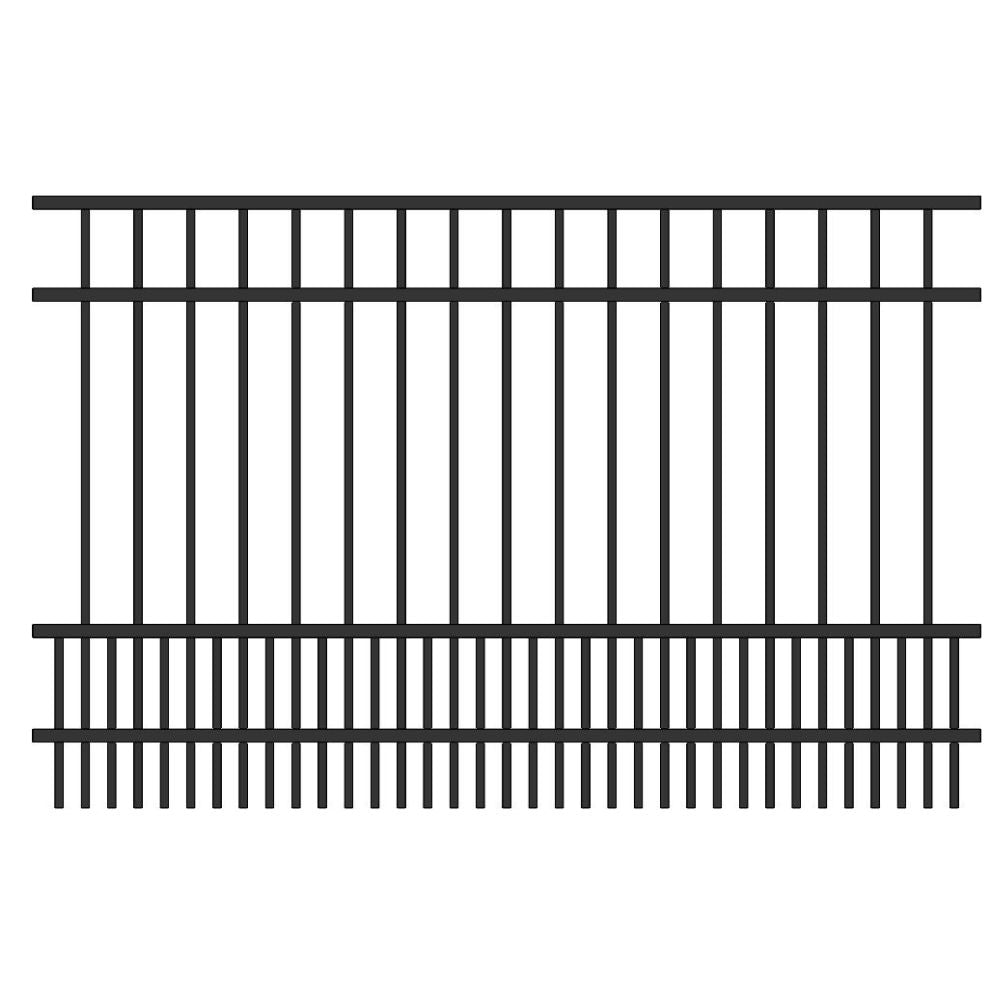 Commercial Fence 4’ H x 6’ W Aluminum Long Islander Style - iDeal