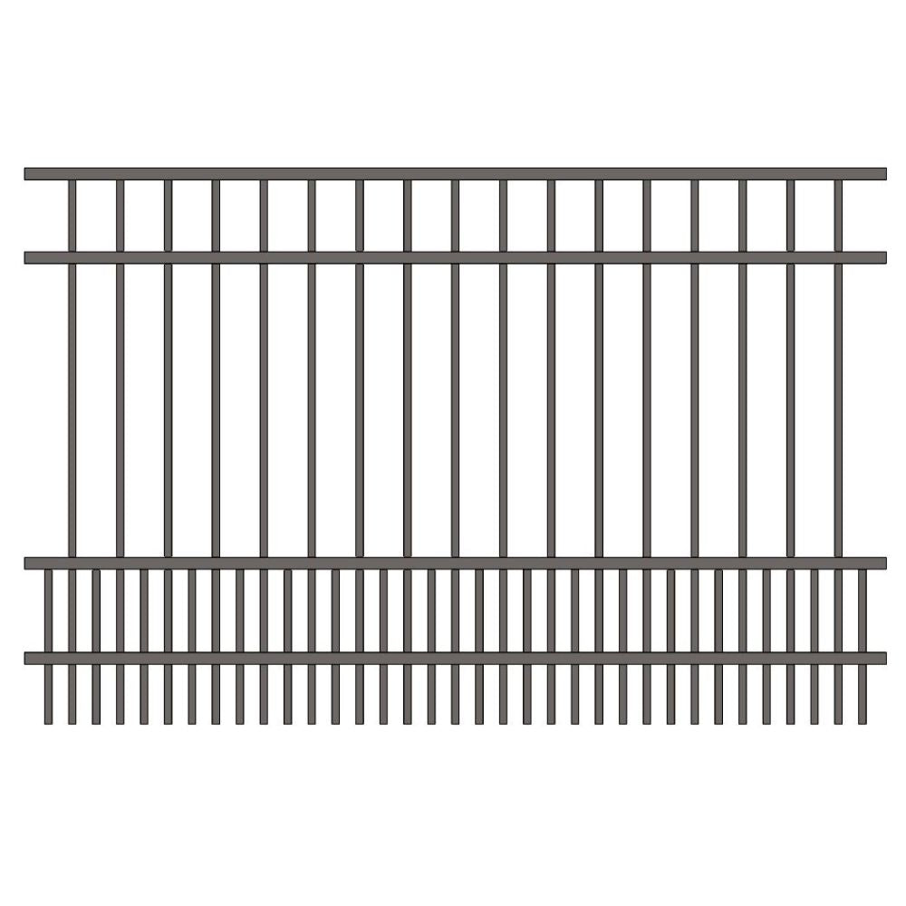 Commercial Fence 4’ H x 6’ W Aluminum Long Islander Style - iDeal