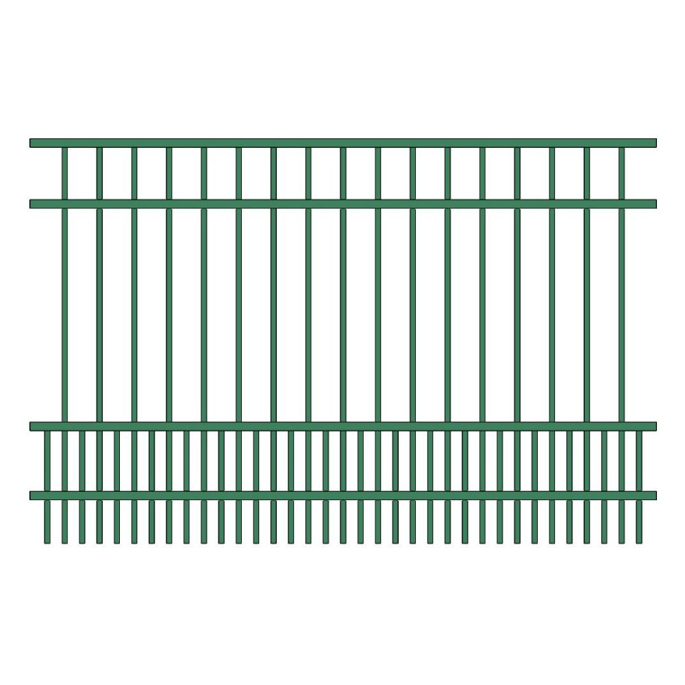 Commercial Fence 4’ H x 6’ W Aluminum Long Islander Style - iDeal