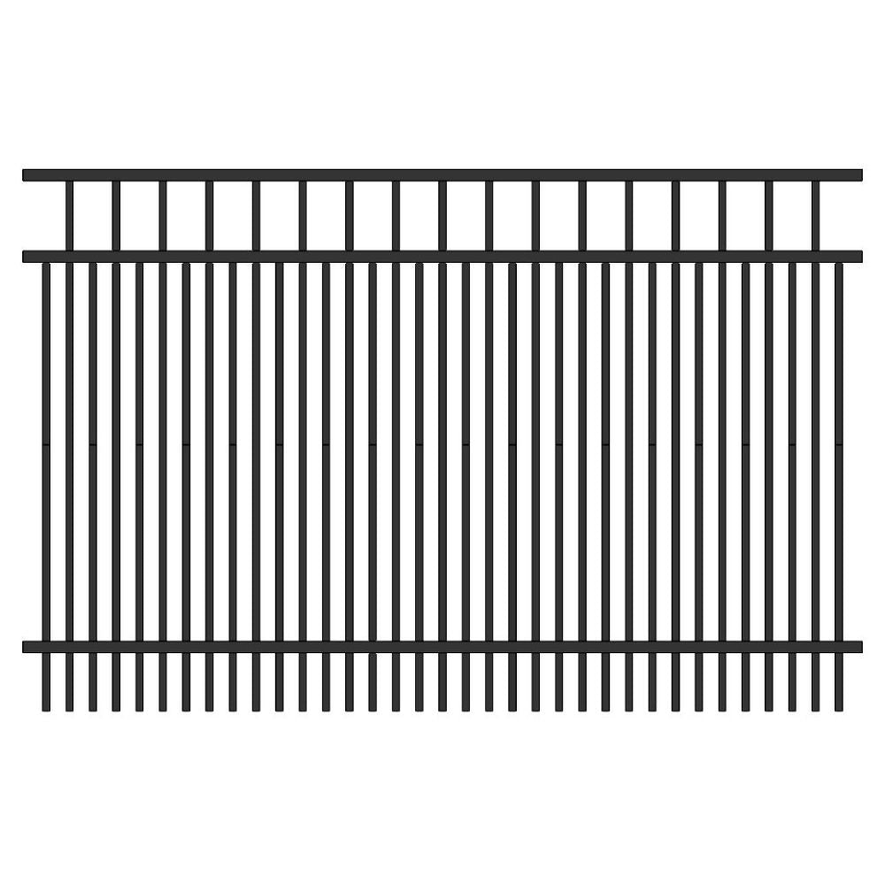 Commercial Fence 4’ H x 6’ W Aluminum Long Islander Style - iDeal