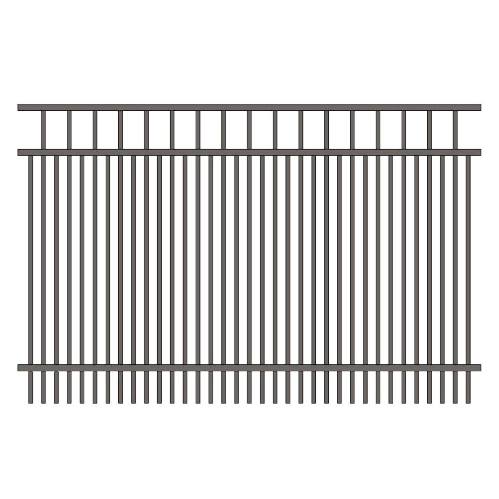 Commercial Fence 4’ H x 6’ W Aluminum Long Islander Style - iDeal