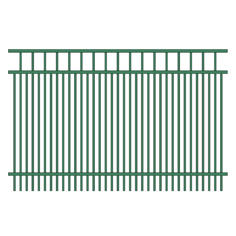 Commercial Fence 4’ H x 6’ W Aluminum Long Islander Style - iDeal