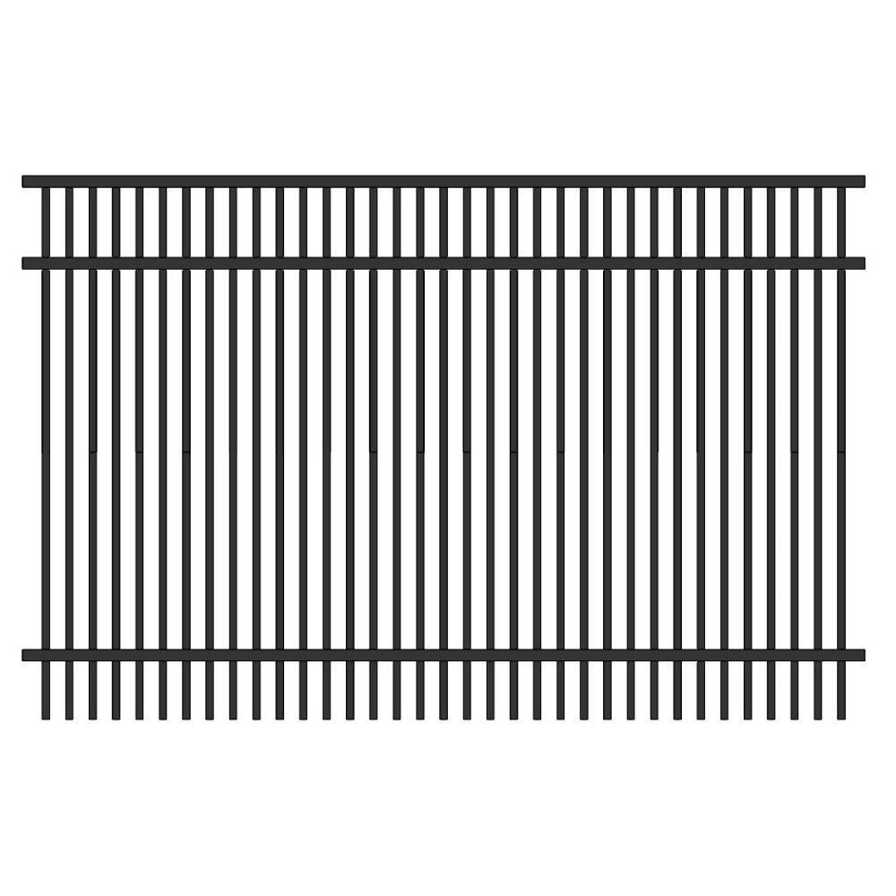 Commercial Fence 4’ H x 6’ W Aluminum Long Islander Style - iDeal