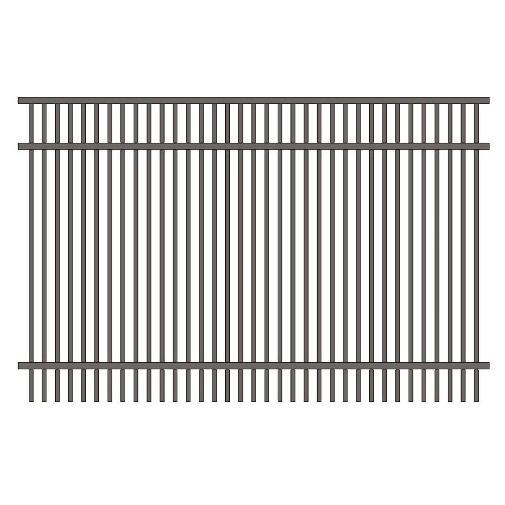 Commercial Fence 4’ H x 6’ W Aluminum Long Islander Style - iDeal