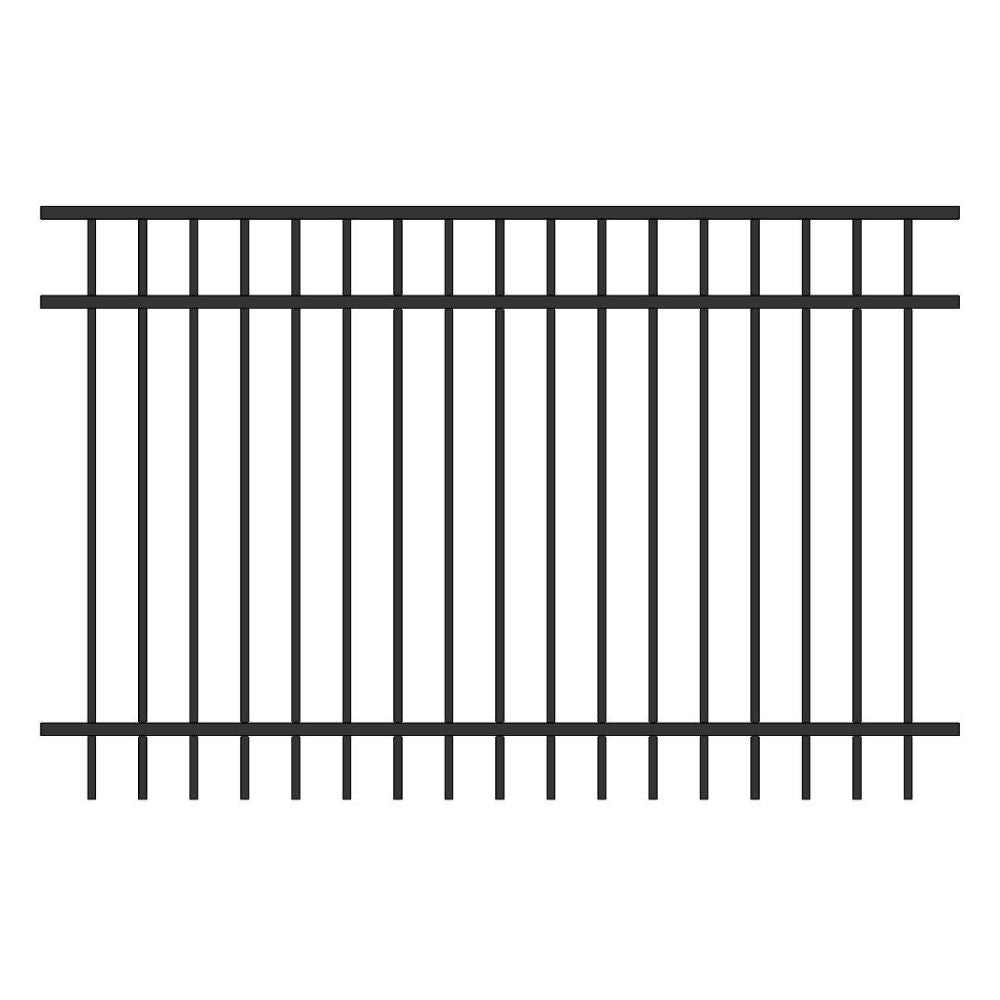 Commercial Fence 4’ H x 6’ W Aluminum Long Islander Style - iDeal