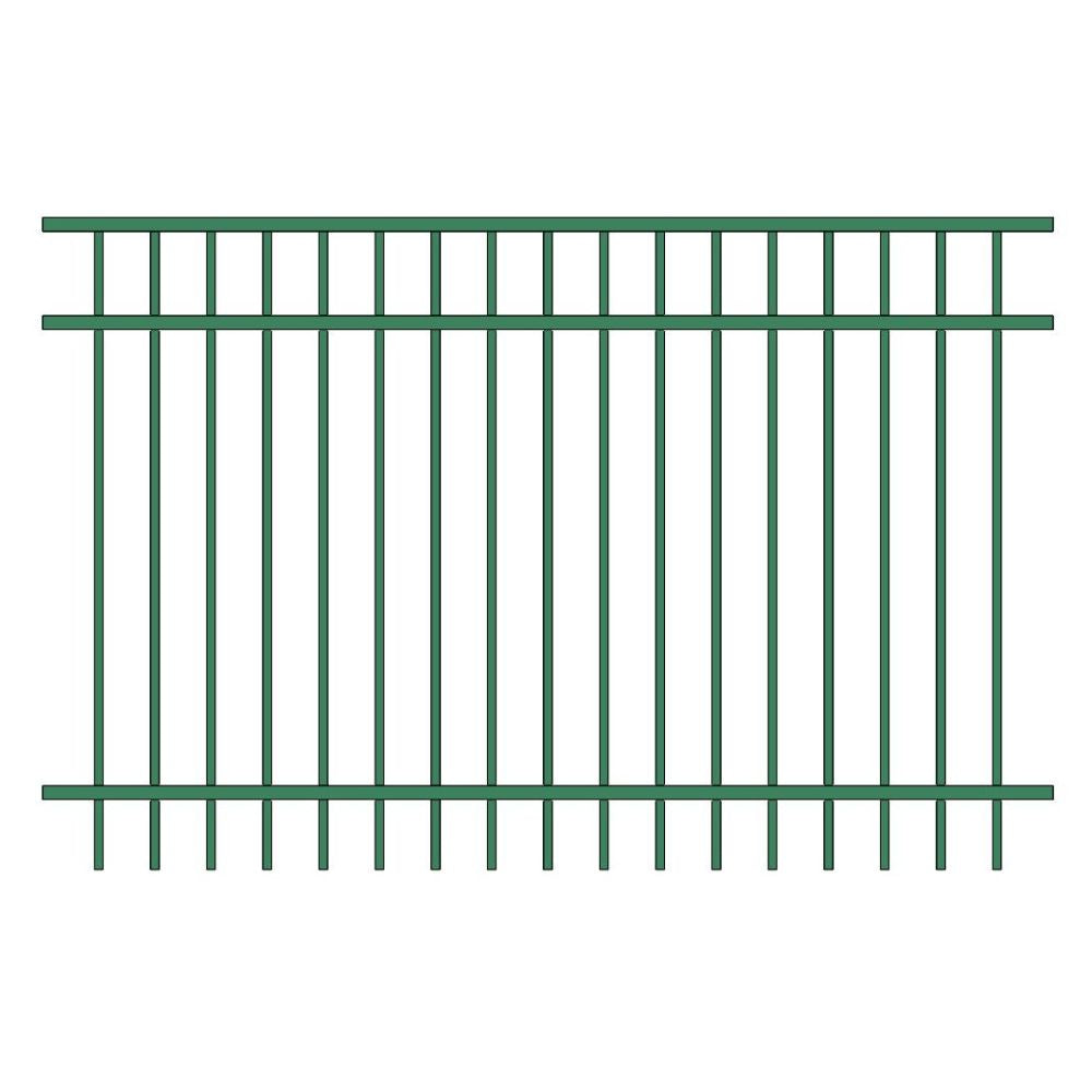 Commercial Fence 4’ H x 6’ W Aluminum Long Islander Style - iDeal