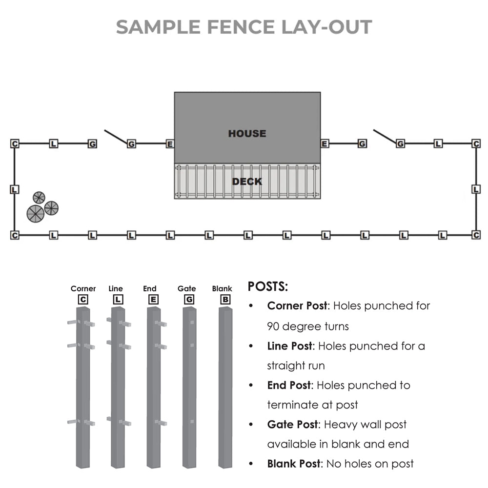 Parkway Fence 5’ H x 6’ W Aluminum California Style - iDeal