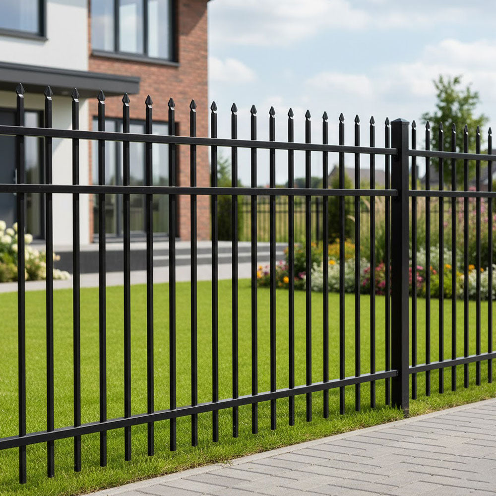 Residential Fence 3’ H x 6’ W Aluminum Maine Style - iDeal