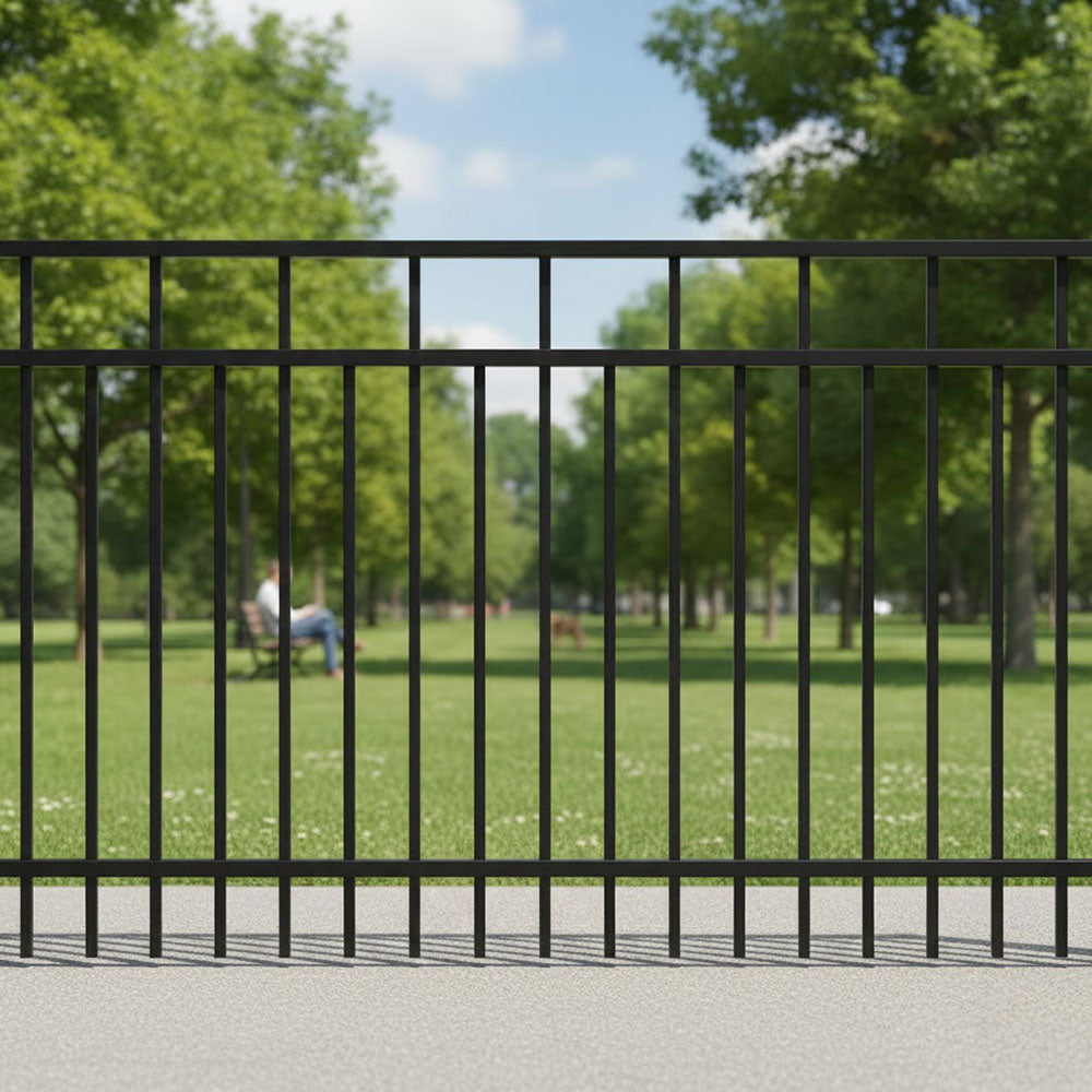 Commercial Fence 4’ H x 6’ W Aluminum Carolina Style - iDeal