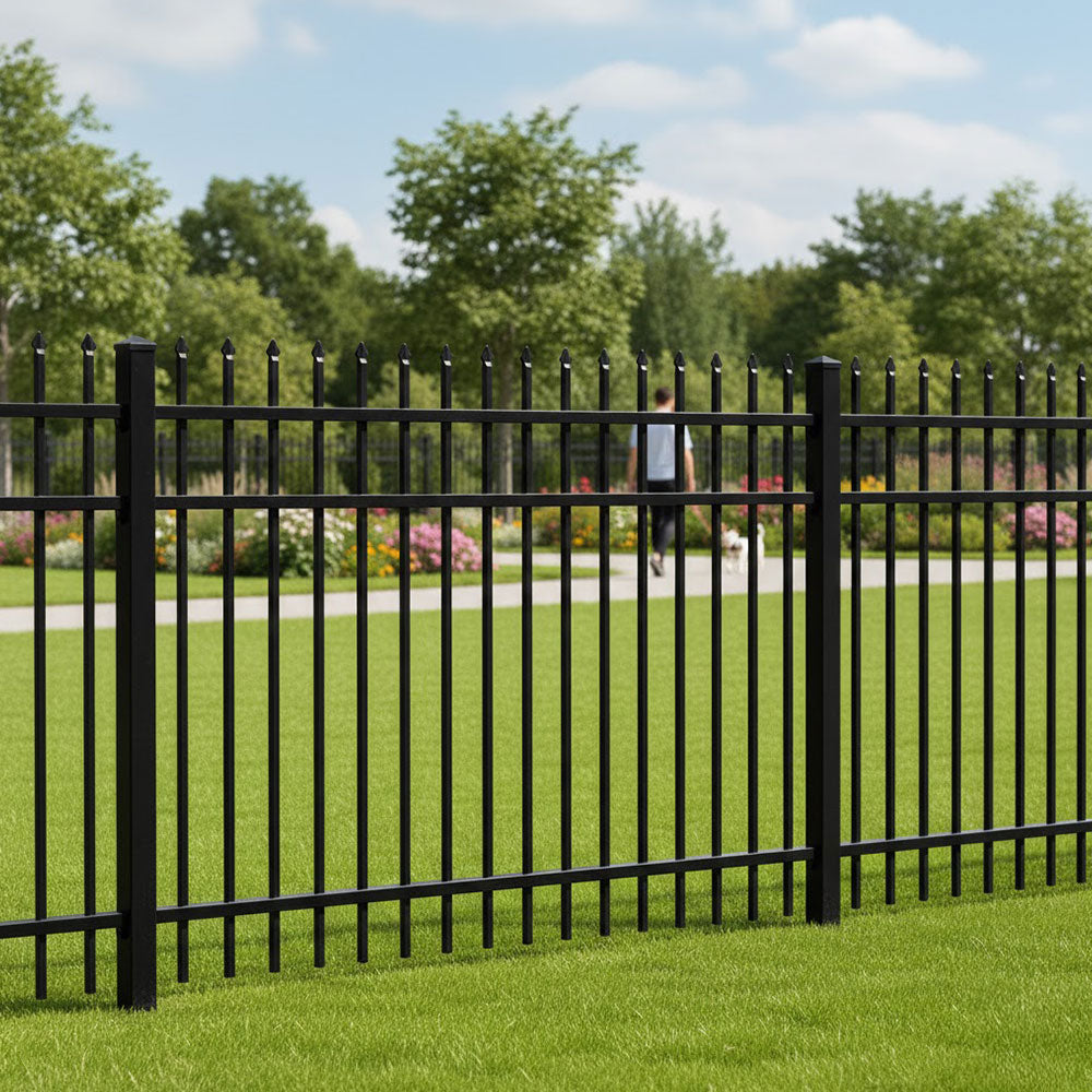 Parkway Fence 4’ H x 6’ W Aluminum Maine Style - iDeal