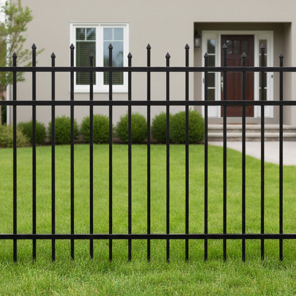 Residential Fence 3’ H x 6’ W Aluminum California Style - iDeal