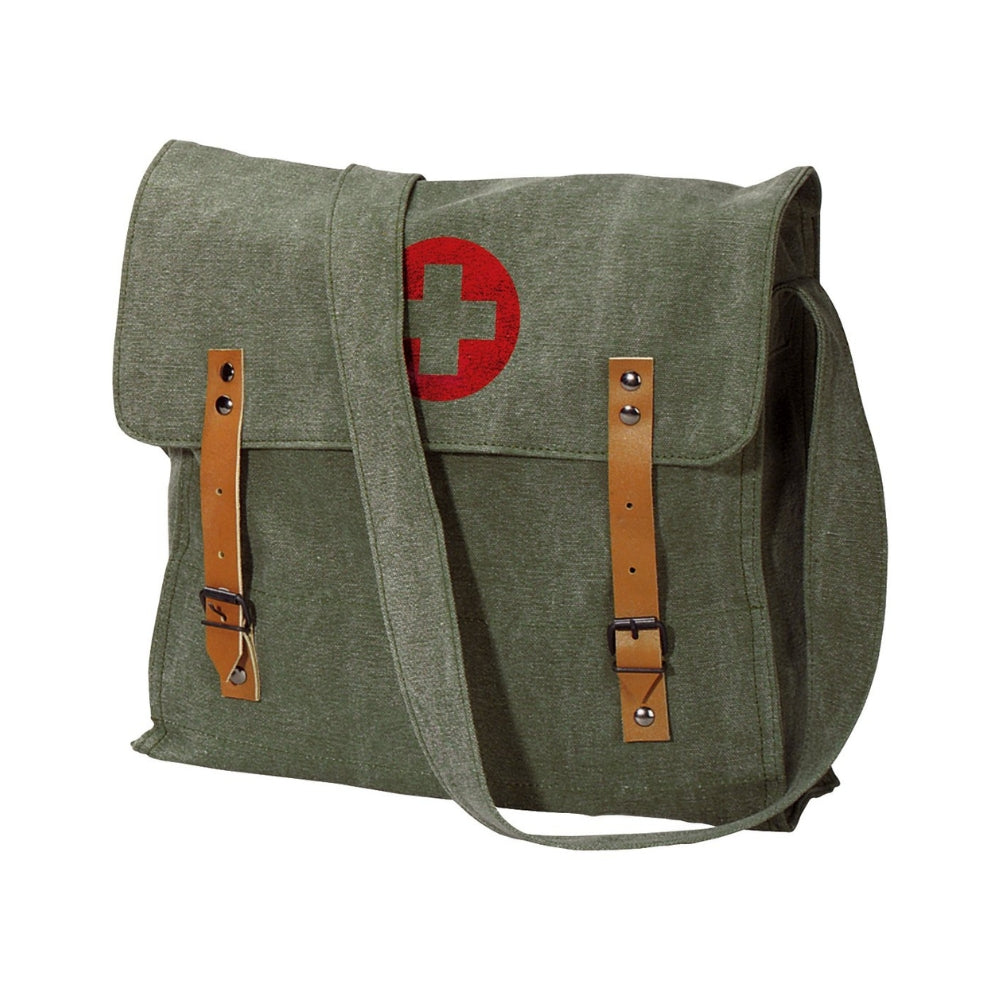 Rothco Vintage Medic Canvas Bag With Cross | All Security Equipment - 10