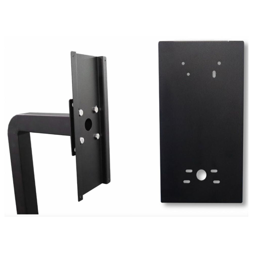 AES Architectural Black Mounting Plate ABK-PED-B-PLT