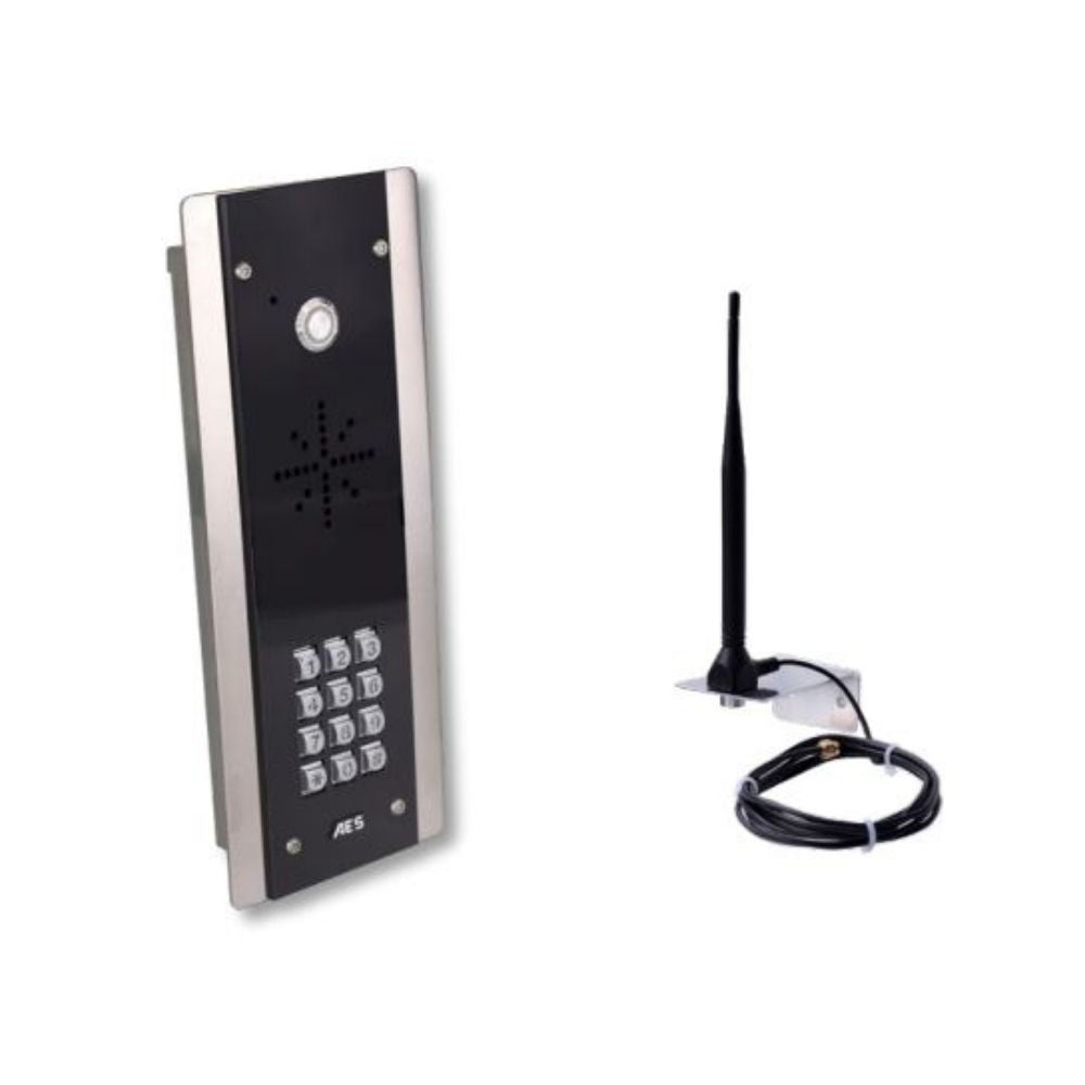 AES Flush Wall Cellular Intercom + Keypad PRIME7-FBK-US