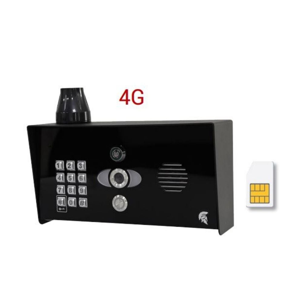 AES Pedestal Mount IP / 4G Intercom + Keypad (Black) PRAE-4G-PBK-US