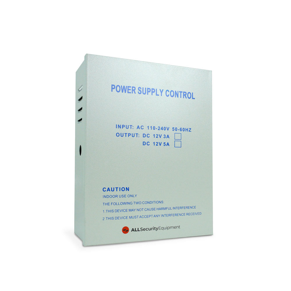 Low Voltage Control Box with Power Supply 12V/5A FAS-CTRLBOX | All Security Equipment