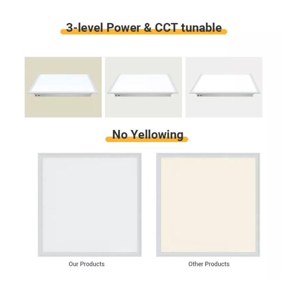 ASE 1 x4 Backlit LED Panel Light Power and CCT Tunable Pack of 4