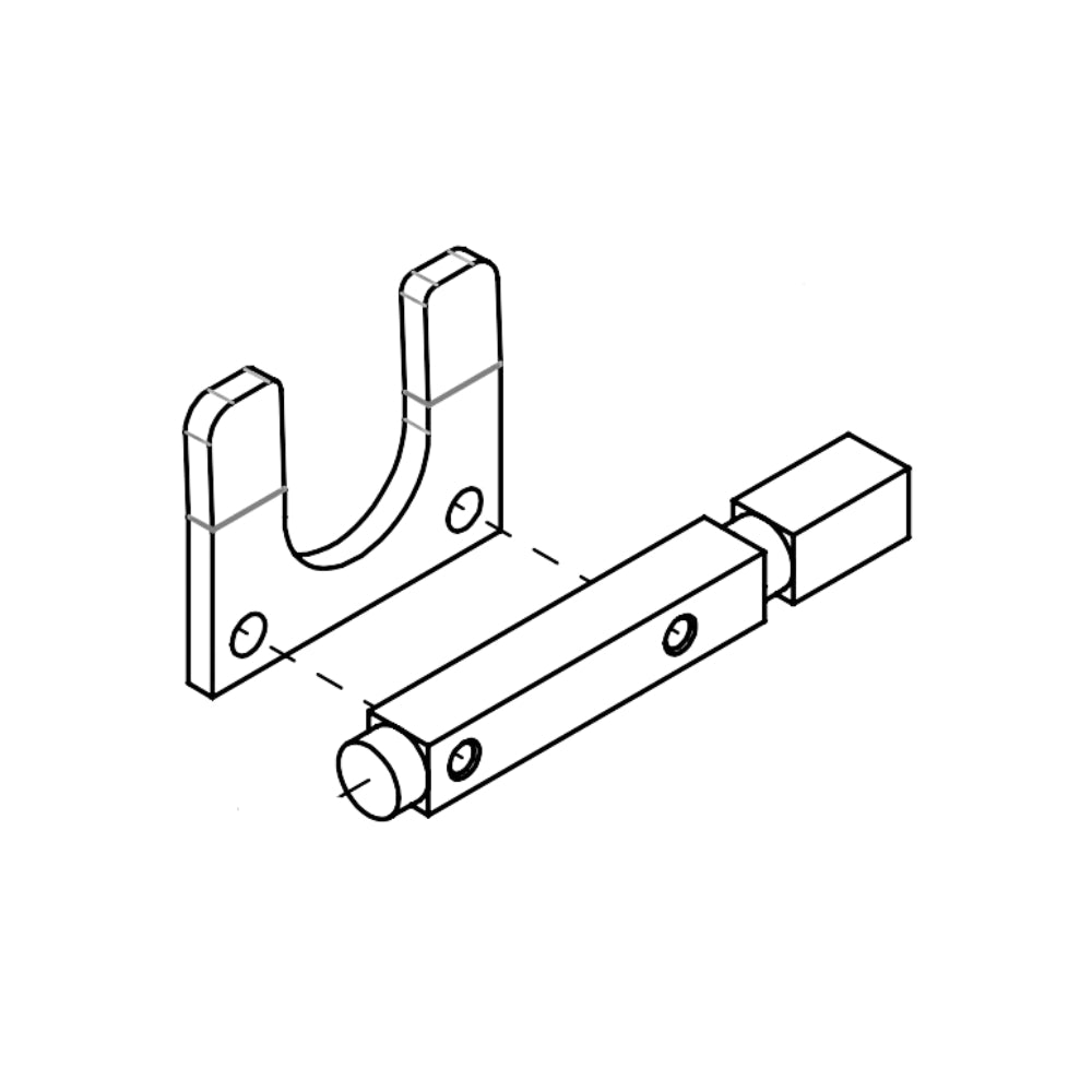 All-O-Matic Foot Pedal Square Hinge Shaft SHS-90FP