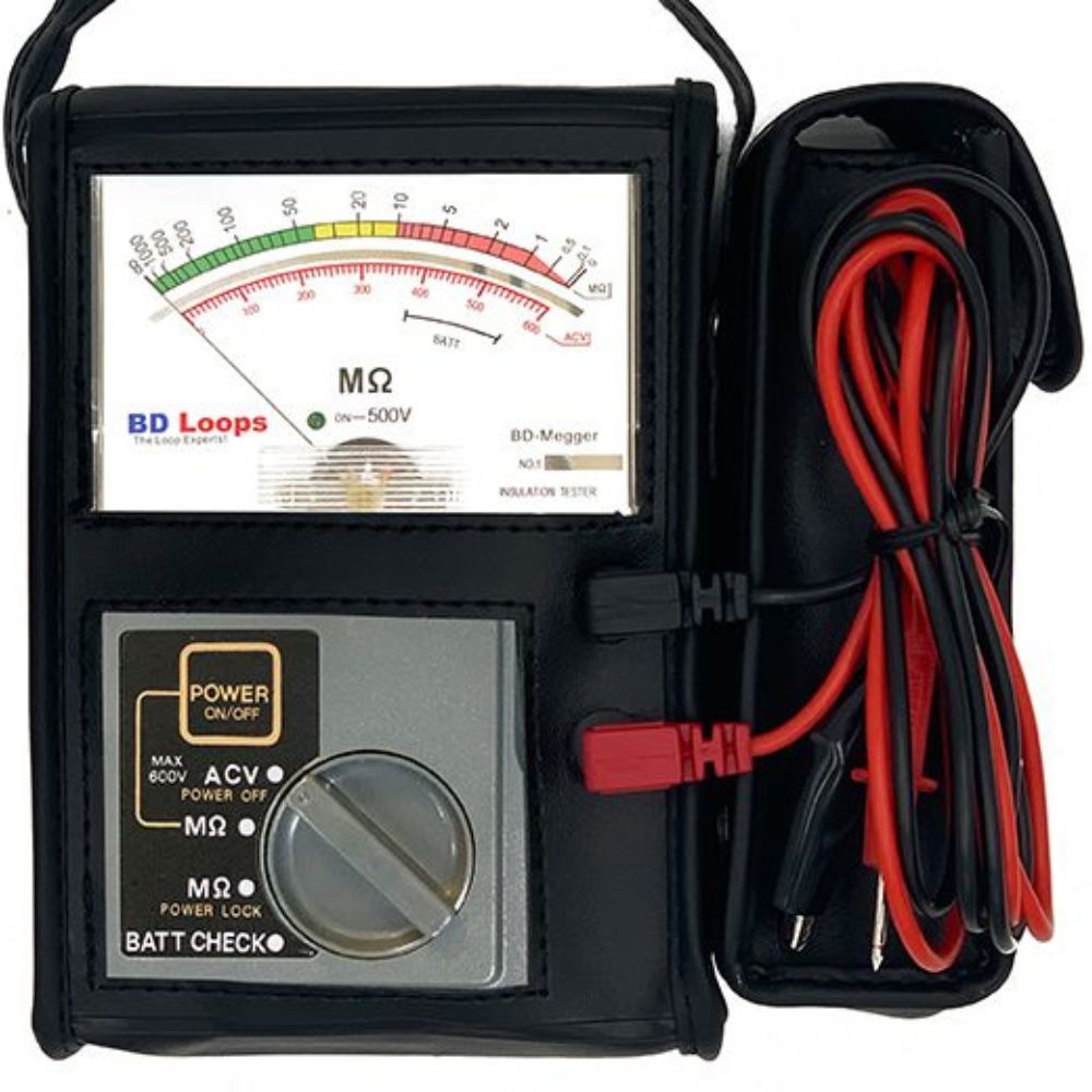 Meglometer BD Loops Analog Megohmmeter Loop Tester BD‐Megger