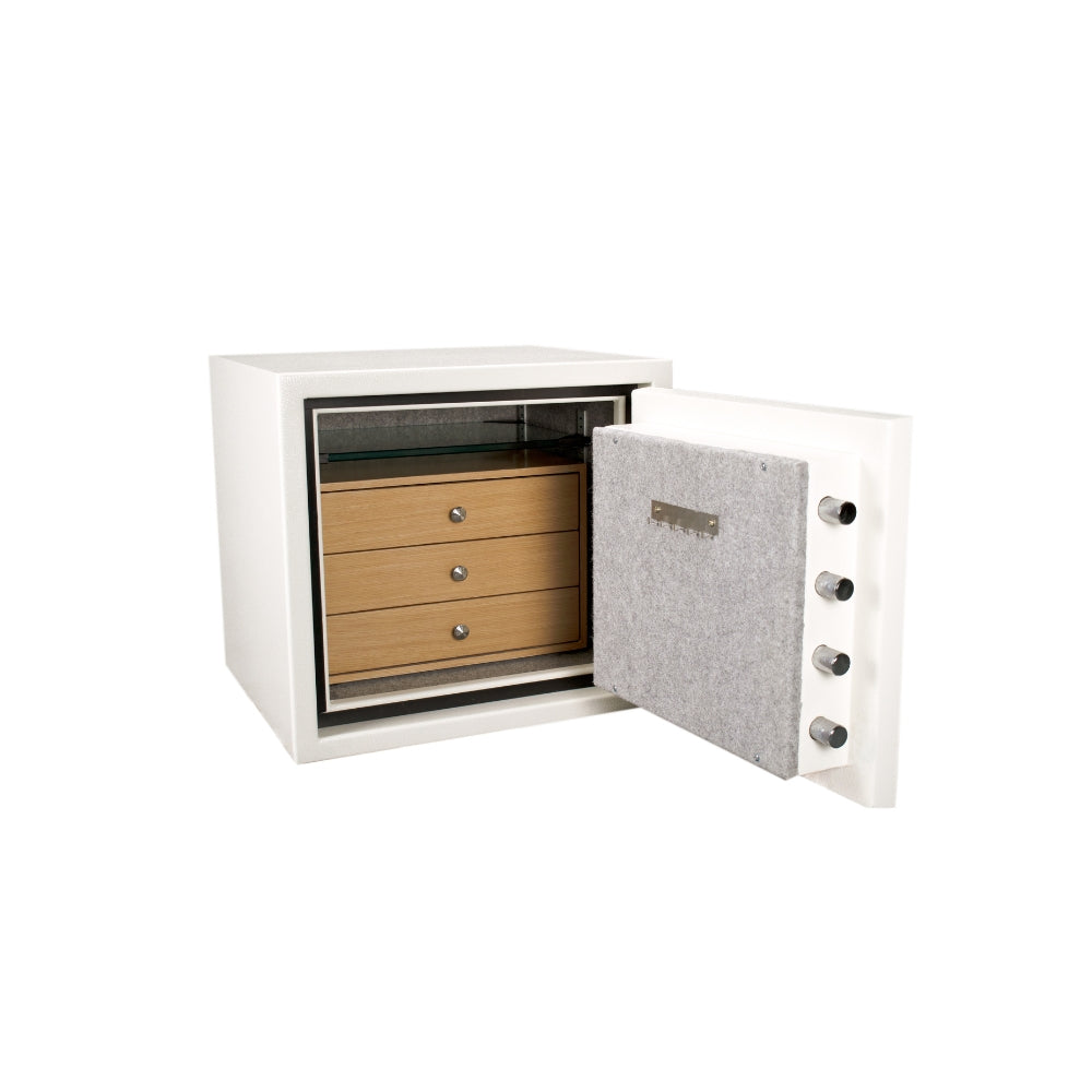 Barska 1.91 Cu. Ft. Keypad Fireproof Jewelry Safe White AX13616