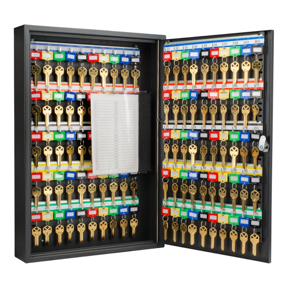 Barska 100 Position Key Cabinet with Key Lock Black CB12964