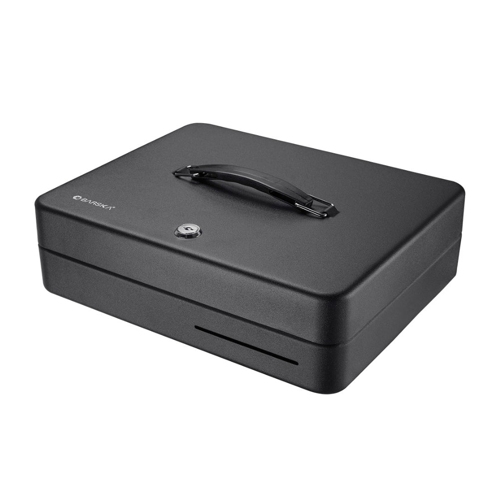 Barska 12 inch Standard Fold Out Cash Box with Key Lock CB13052